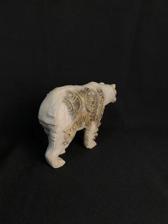 Inuit polar bear Inuit Inuit art Inuit carving Inuit sculpture Polar bear Bear Wood figurine Home decor Wood statue Wood carving Decorstatue