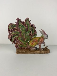 Ratatoskr Squirrel peacock Peacock Squirrel Mystical creature Spirit animal Norse mythology Norse god Morris squirrel Pagan statue