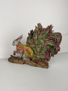 Ratatoskr Squirrel peacock Peacock Squirrel Mystical creature Spirit animal Norse mythology Norse god Morris squirrel Pagan statue