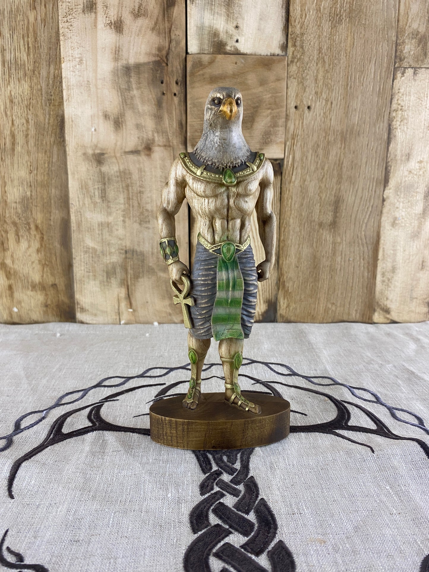 Horus Horus statue Eagle Ancient egypt Egyptian mythology Egyptian god God horus Wood figurine Home decor Woodstatue Woodcarving Decorstatue