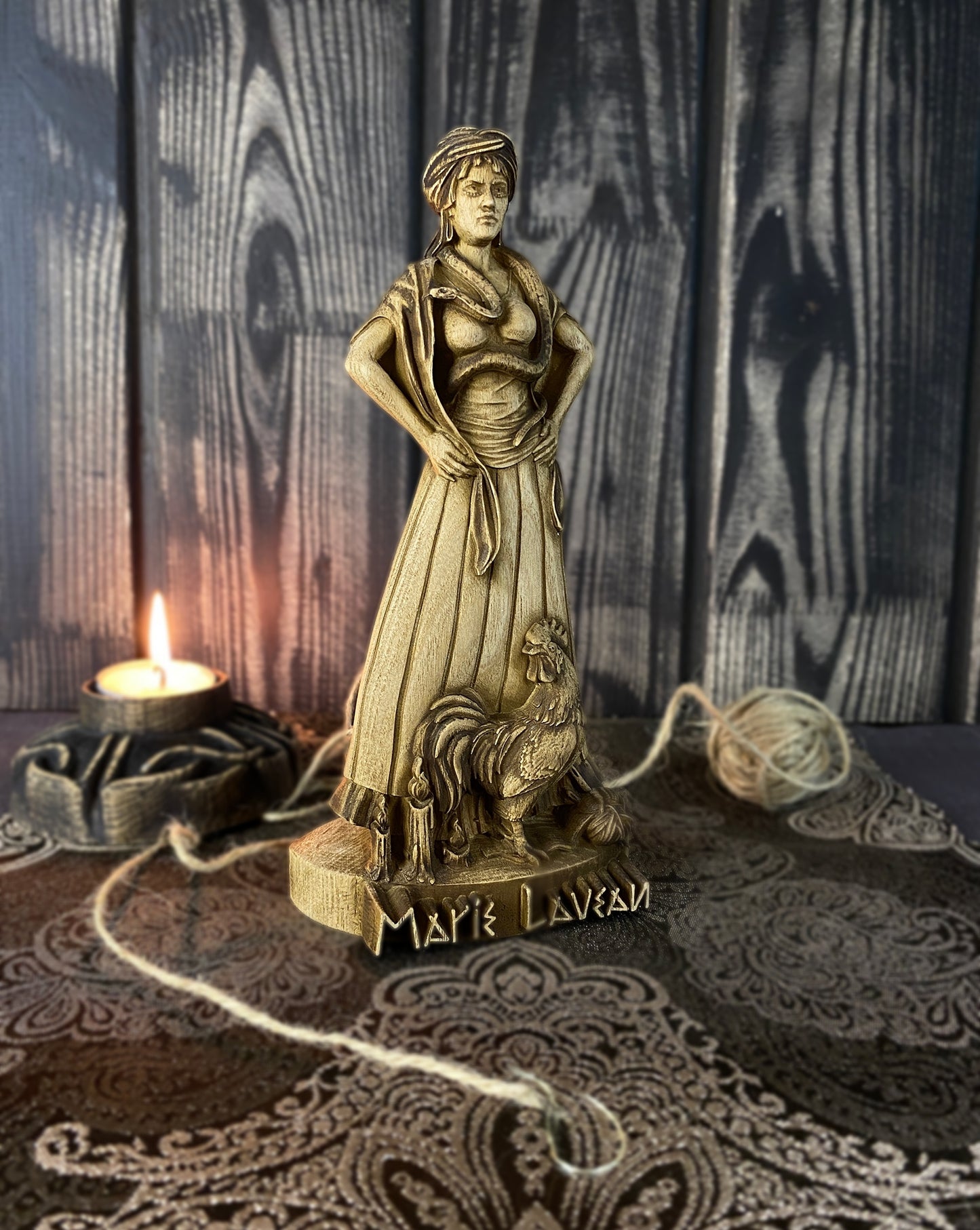 Marie laveau Voodoo queen Witch statue New orleands Marie laveau statue Witchcraft altar Spiritual Altar statue Voodoo décor Hoodoo statue