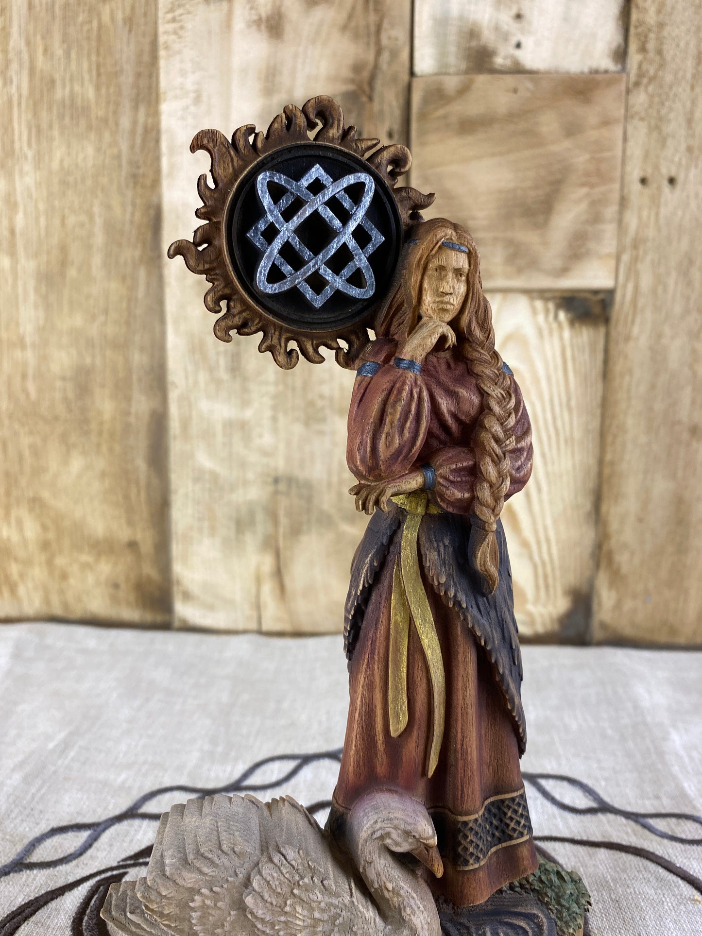Lada statue Lada Lada goddess Goddess statue Slavic statue Slavic gods Slavic mythology Slavic deities Wood carving Wood sculpture Pagan art