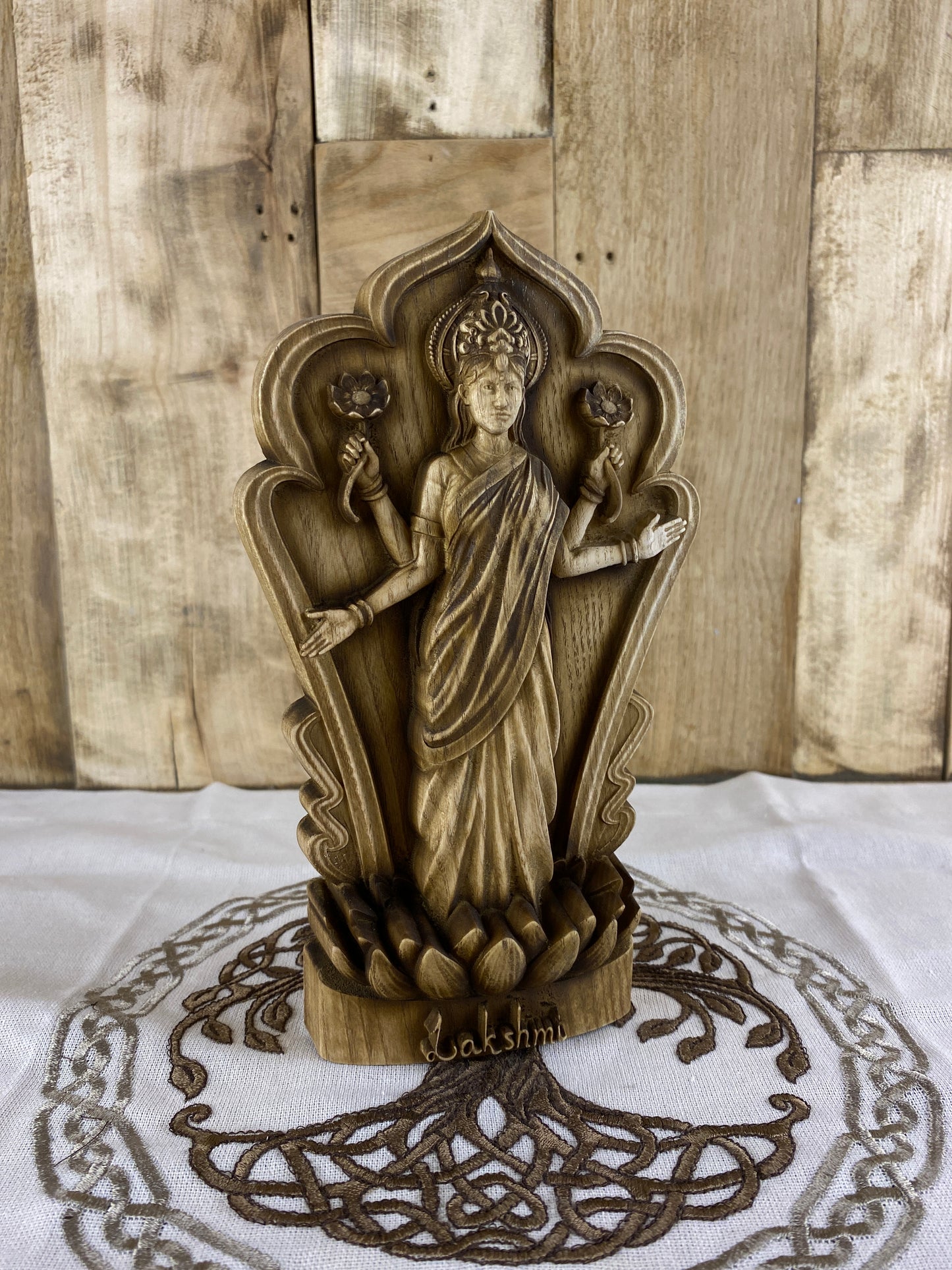 Lakshmi Statue Hindu Goddess Goddess Lakshmi Goddess Idol Goddess of Wealth Laxmi Statue Lakshmi Sculpture Hindu God Goddess Statue Hindu Art