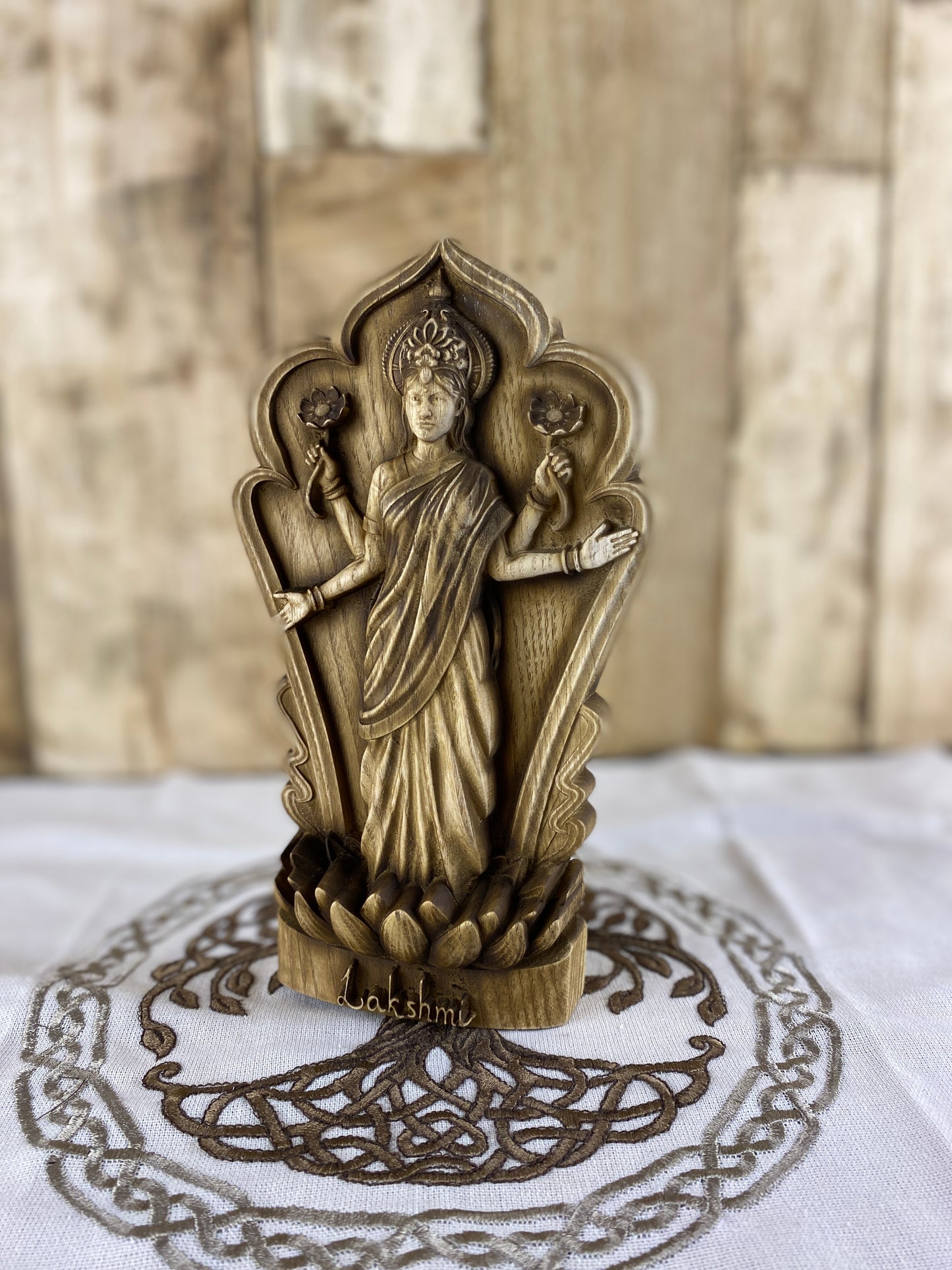 Lakshmi Statue Hindu Goddess Goddess Lakshmi Goddess Idol Goddess of Wealth Laxmi Statue Lakshmi Sculpture Hindu God Goddess Statue Hindu Art