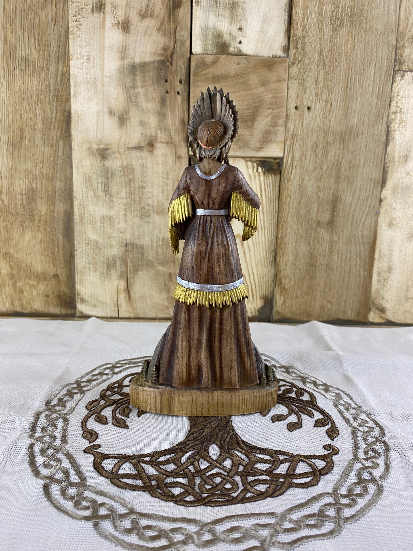 Mother earth statue Goddess statue Mother earth Earth goddess Goddess figurine Fertility goddess Wood carving Altar goddess Wiccan Pagan