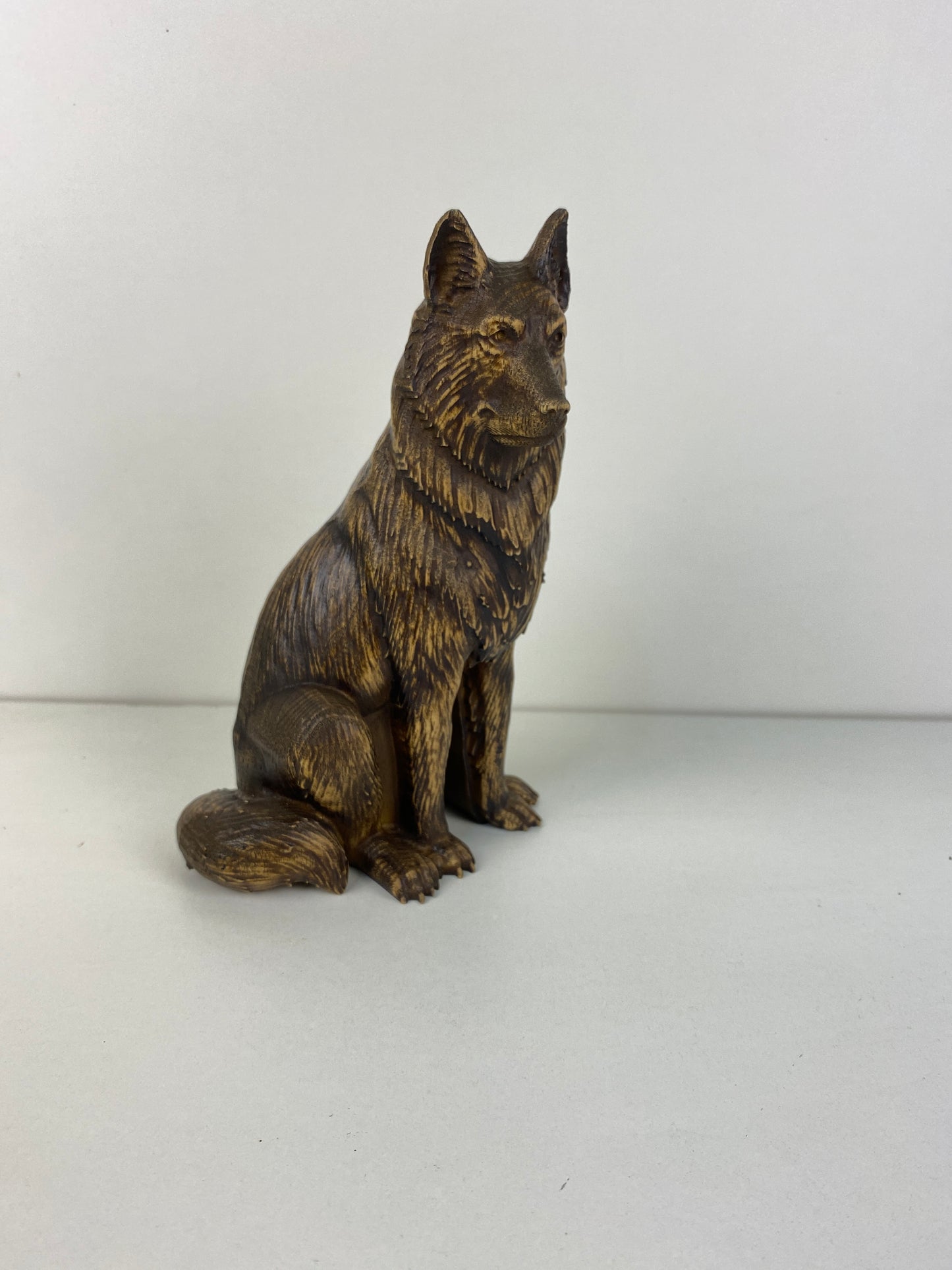 Wolf sculpture Wood wolf Wolf statue Wolf decor Norse mythology Fenrir Wolf art Viking wolf Wolf totem Wood carving Wooden wolf carved