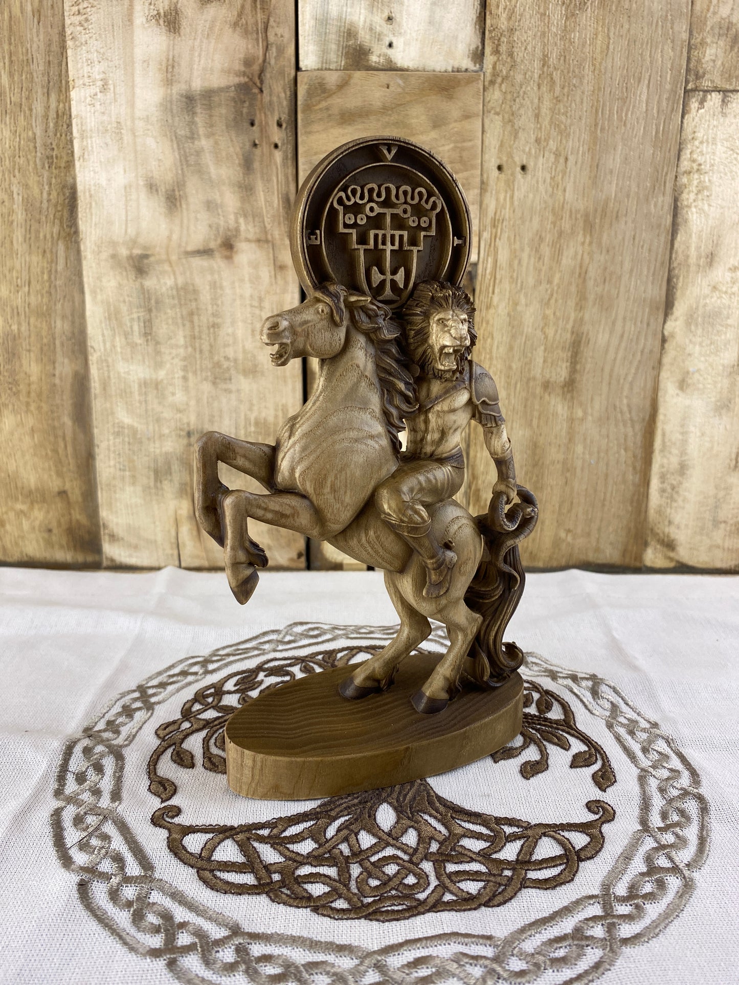 Vine demon King Vine Demon statue Demon seal Sigil Occult decor Goetia Ritual Ritual statue Satan statue Altar statue Woodcarving Witchcraft