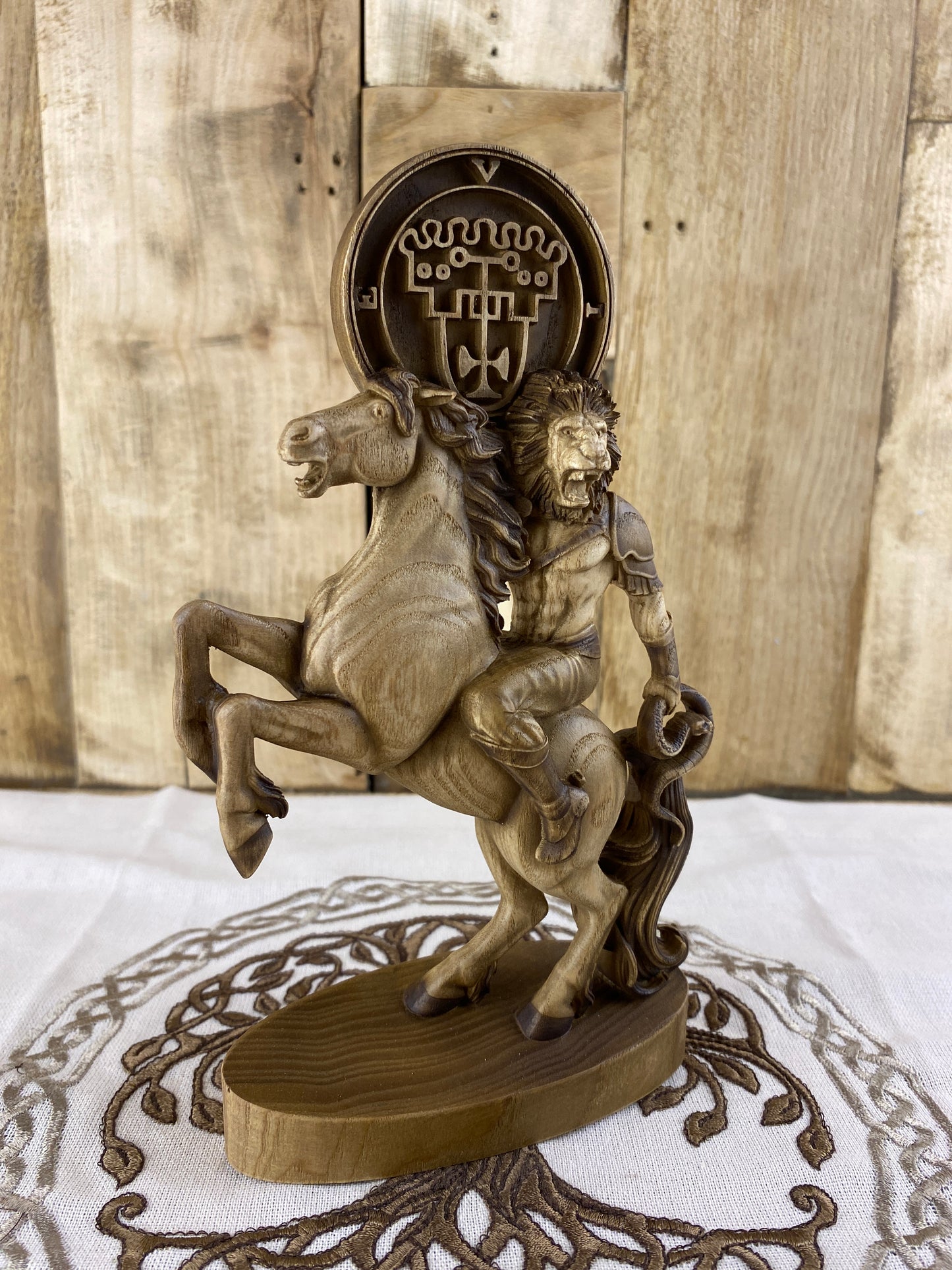Vine demon King Vine Demon statue Demon seal Sigil Occult decor Goetia Ritual Ritual statue Satan statue Altar statue Woodcarving Witchcraft