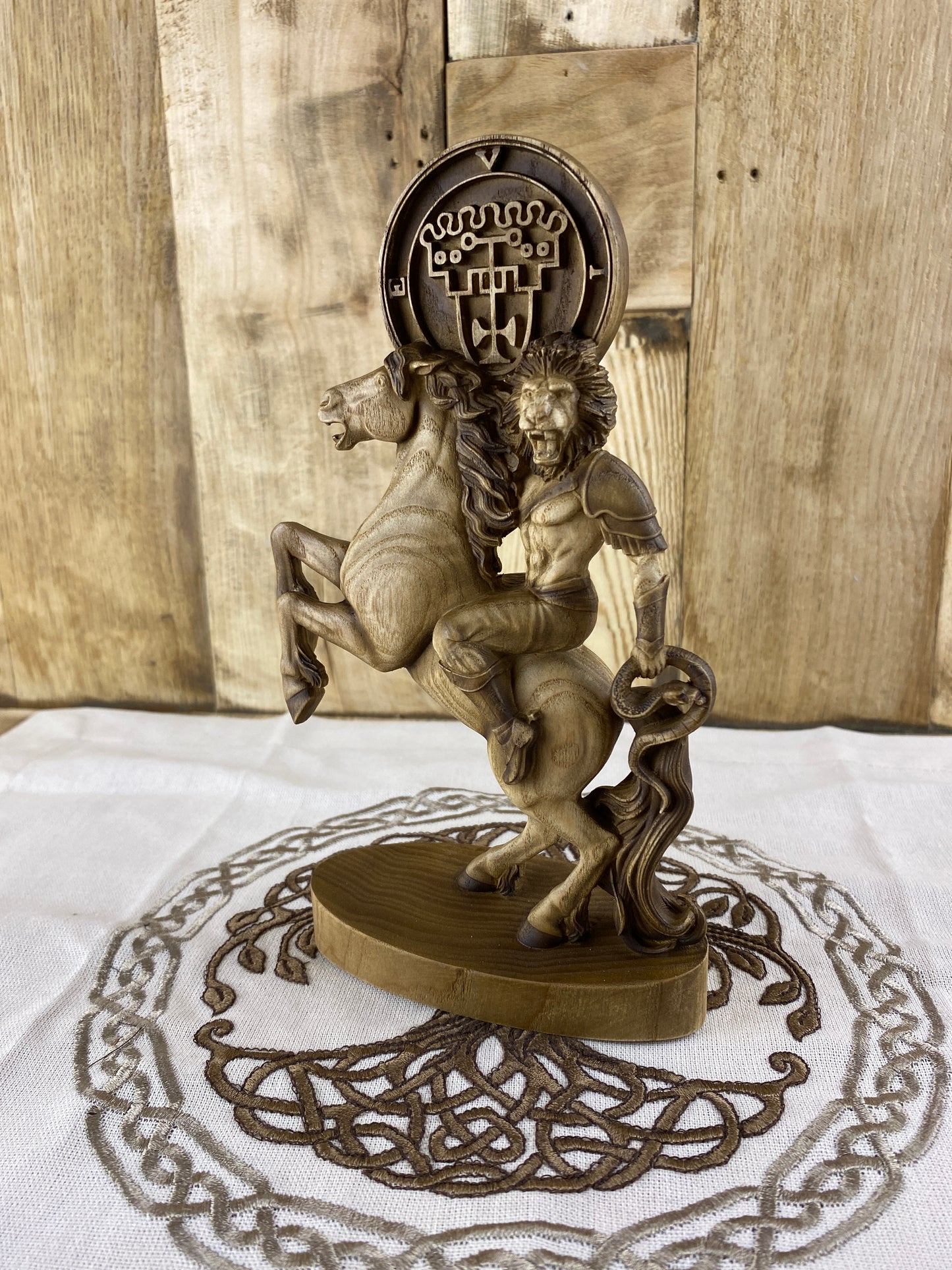 Vine demon King Vine Demon statue Demon seal Sigil Occult decor Goetia Ritual Ritual statue Satan statue Altar statue Woodcarving Witchcraft