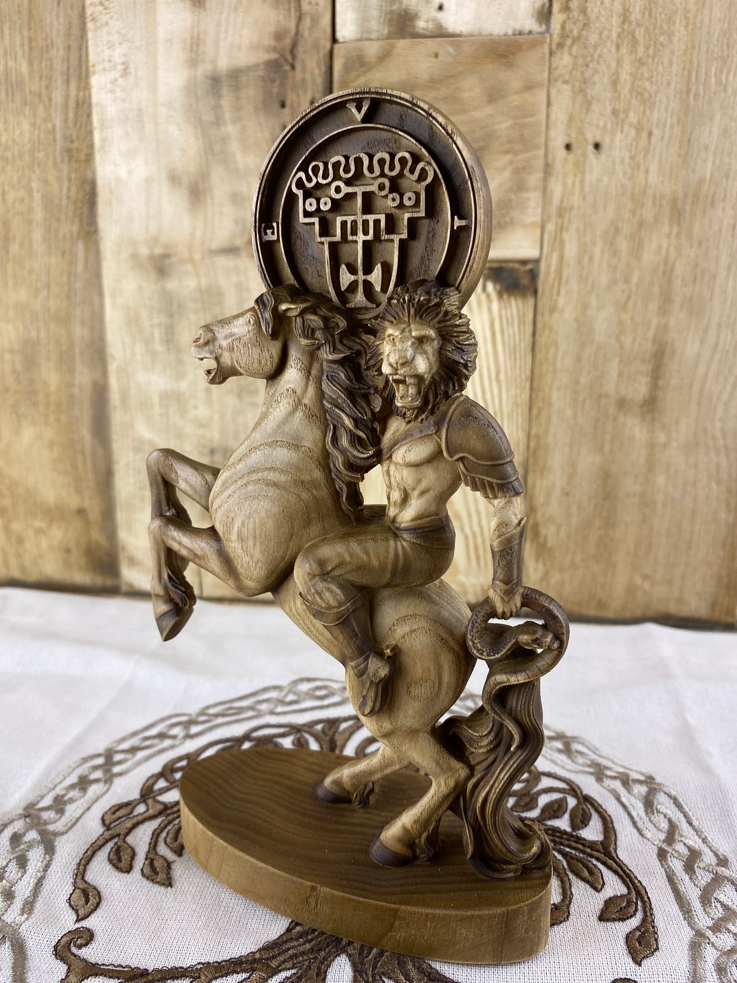 Vine demon King Vine Demon statue Demon seal Sigil Occult decor Goetia Ritual Ritual statue Satan statue Altar statue Woodcarving Witchcraft