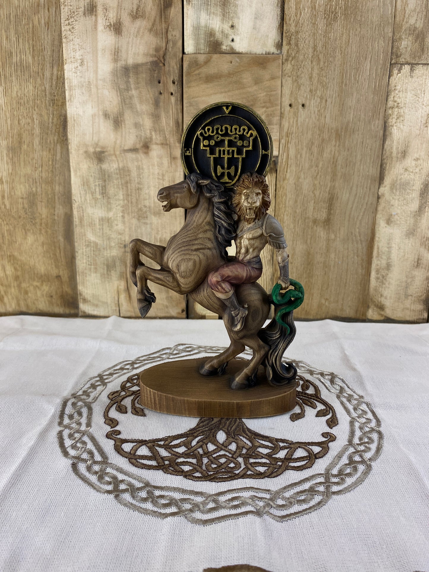 Vine demon King Vine Demon statue Demon seal Sigil Occult decor Goetia Ritual Ritual statue Satan statue Altar statue Woodcarving Witchcraft