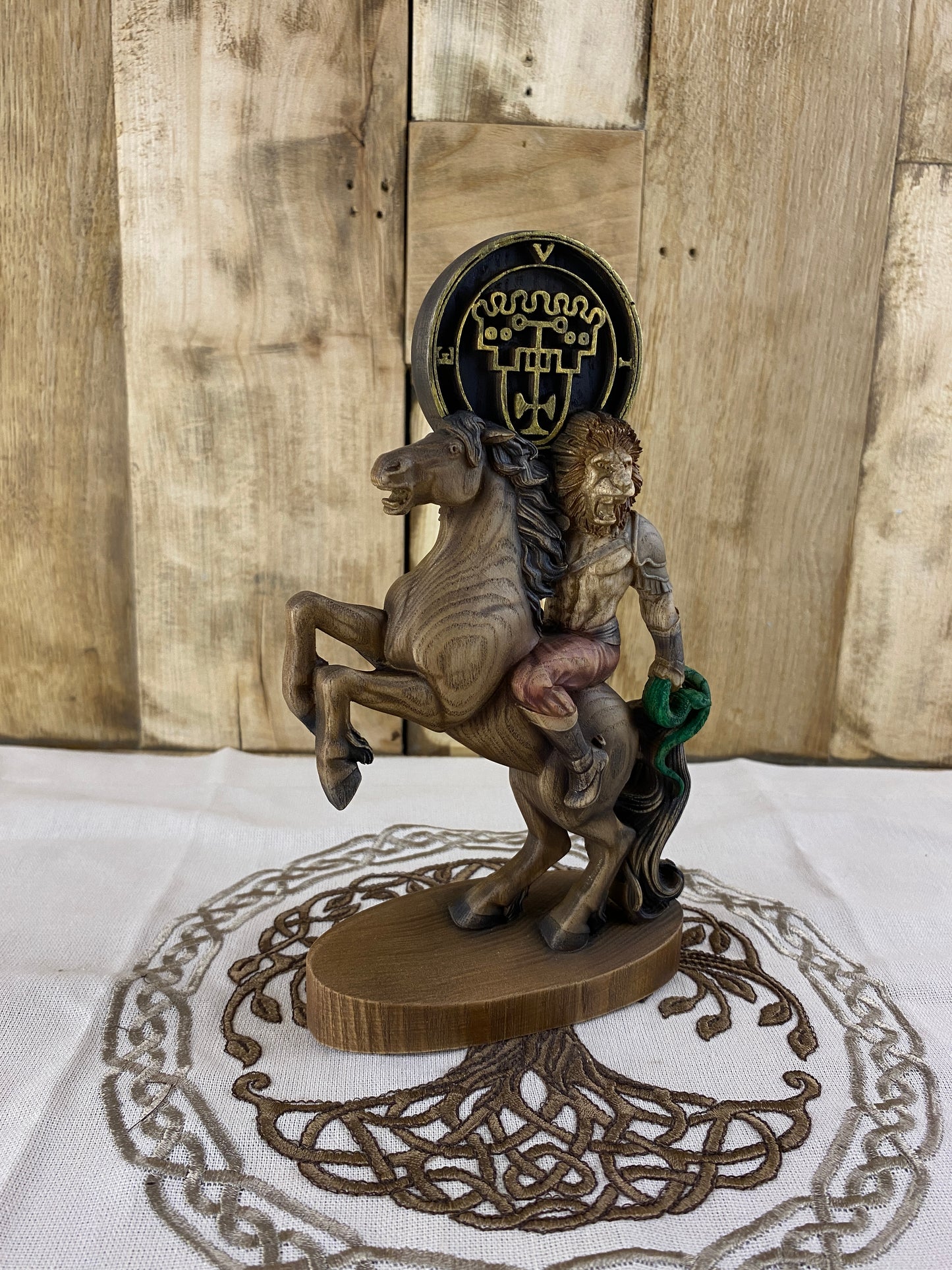 Vine demon King Vine Demon statue Demon seal Sigil Occult decor Goetia Ritual Ritual statue Satan statue Altar statue Woodcarving Witchcraft