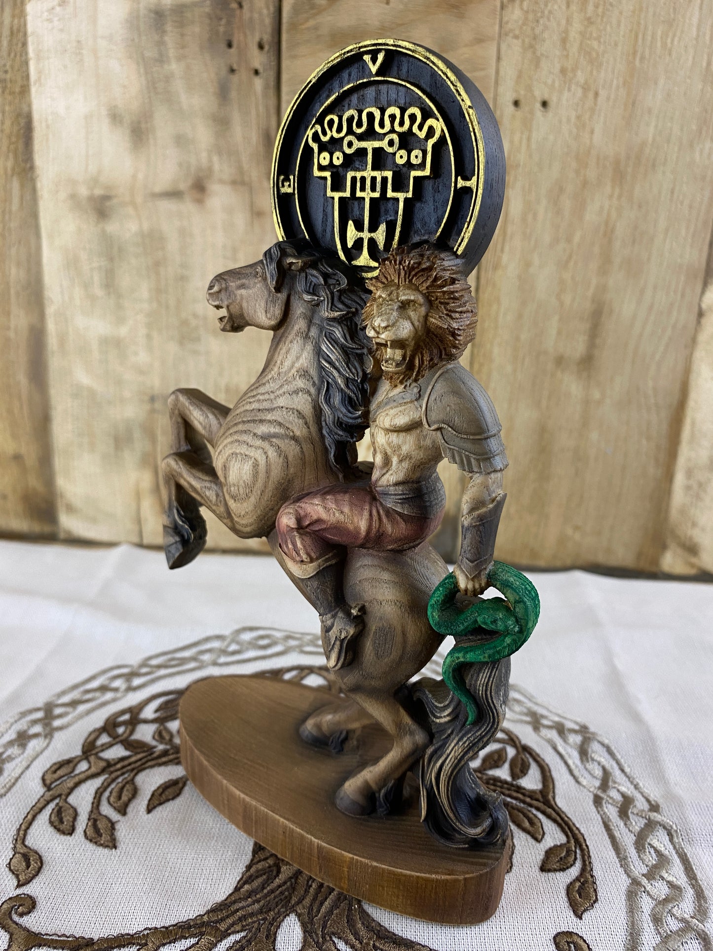 Vine demon King Vine Demon statue Demon seal Sigil Occult decor Goetia Ritual Ritual statue Satan statue Altar statue Woodcarving Witchcraft