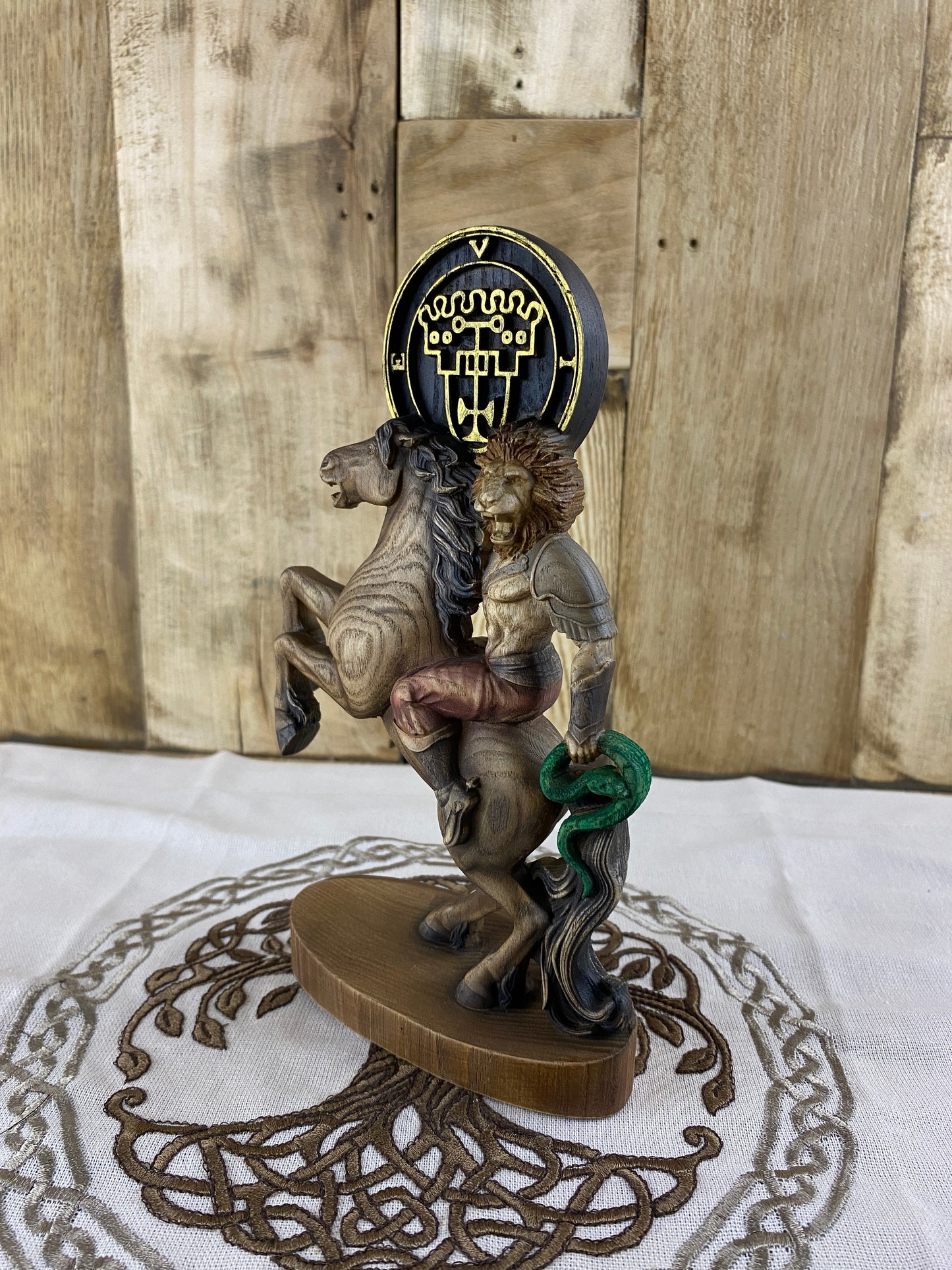 Vine demon King Vine Demon statue Demon seal Sigil Occult decor Goetia Ritual Ritual statue Satan statue Altar statue Woodcarving Witchcraft