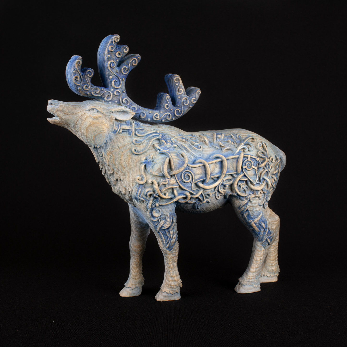 Caribou, Moose statue, Elk, Norse mythology, Wooden moose