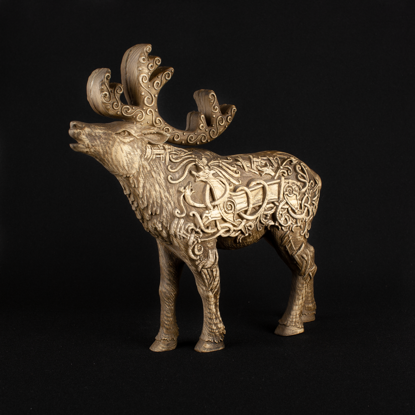 Caribou, Moose statue, Elk, Norse mythology, Wooden moose