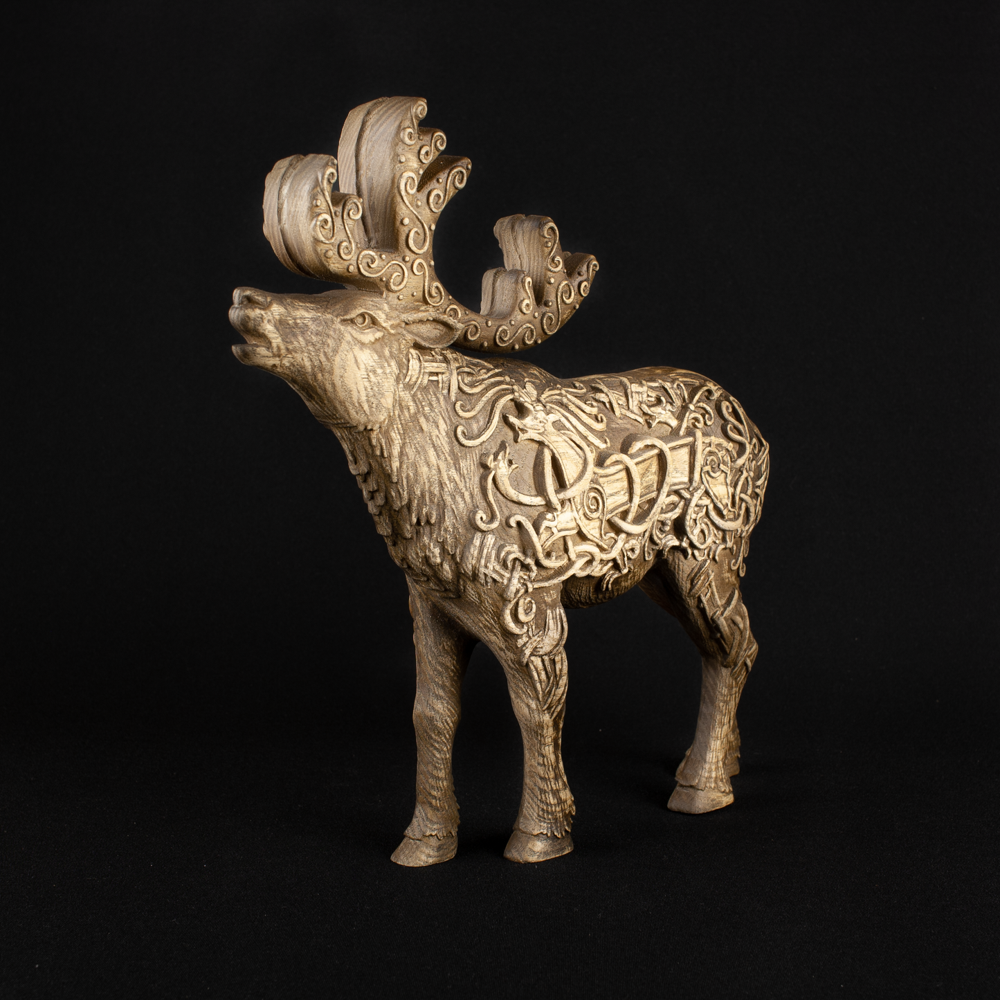 Caribou, Moose statue, Elk, Norse mythology, Wooden moose