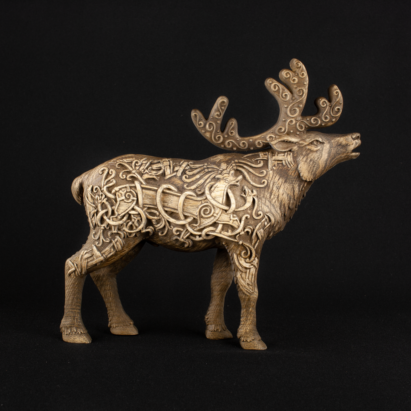 Caribou, Moose statue, Elk, Norse mythology, Wooden moose