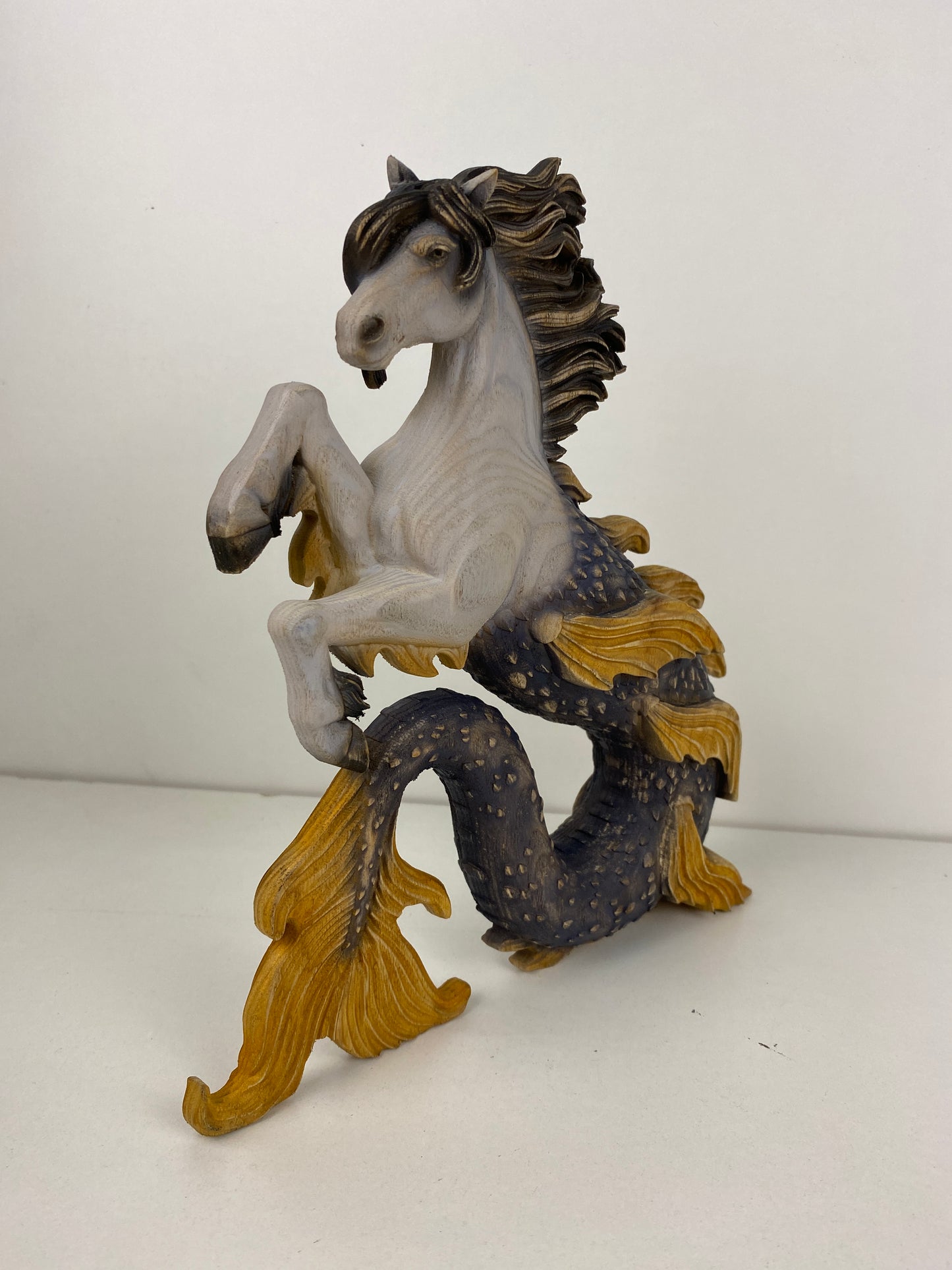Hippocampus Hippocampus statue Hippocampus figure Seahorse Seahorse statue Mythical creatures Horse Greek mythology Greek statue Homedecor