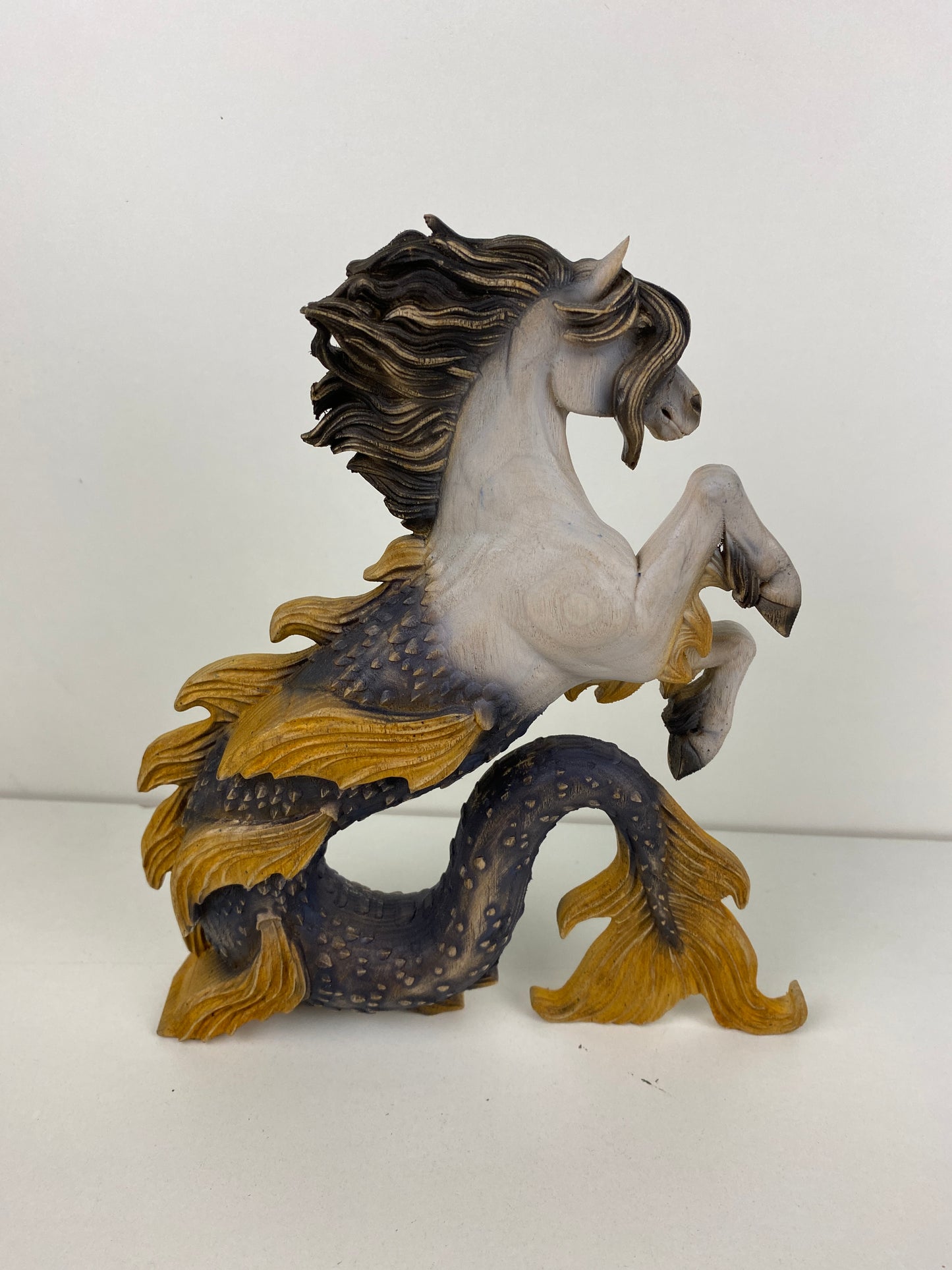 Hippocampus Hippocampus statue Hippocampus figure Seahorse Seahorse statue Mythical creatures Horse Greek mythology Greek statue Homedecor