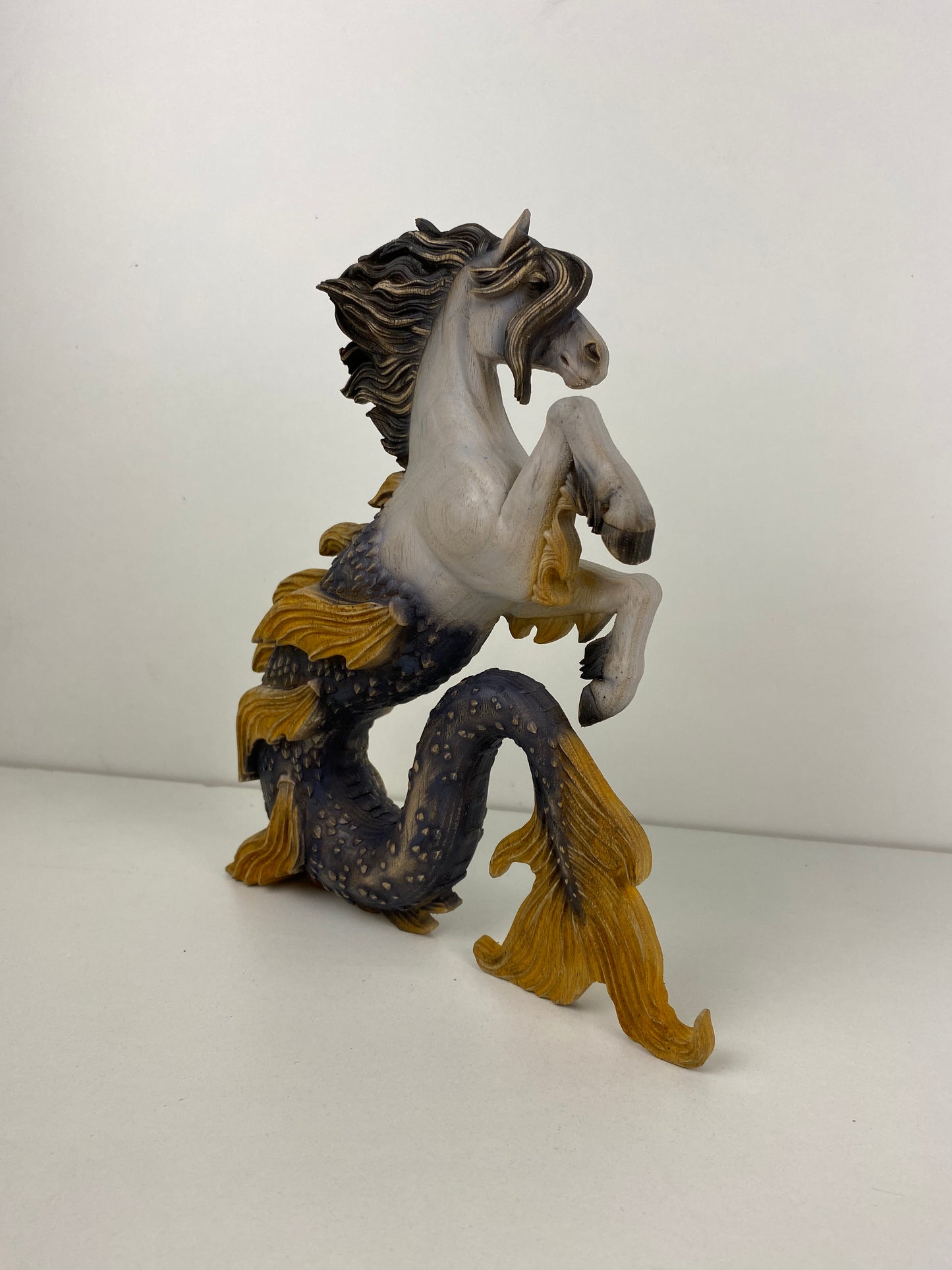 Hippocampus Hippocampus statue Hippocampus figure Seahorse Seahorse statue Mythical creatures Horse Greek mythology Greek statue Homedecor