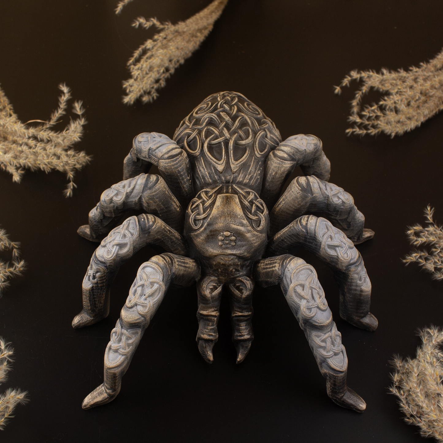 Norse Pagan Spider Sculpture: A Wooden Symbol of Myth and Magic
