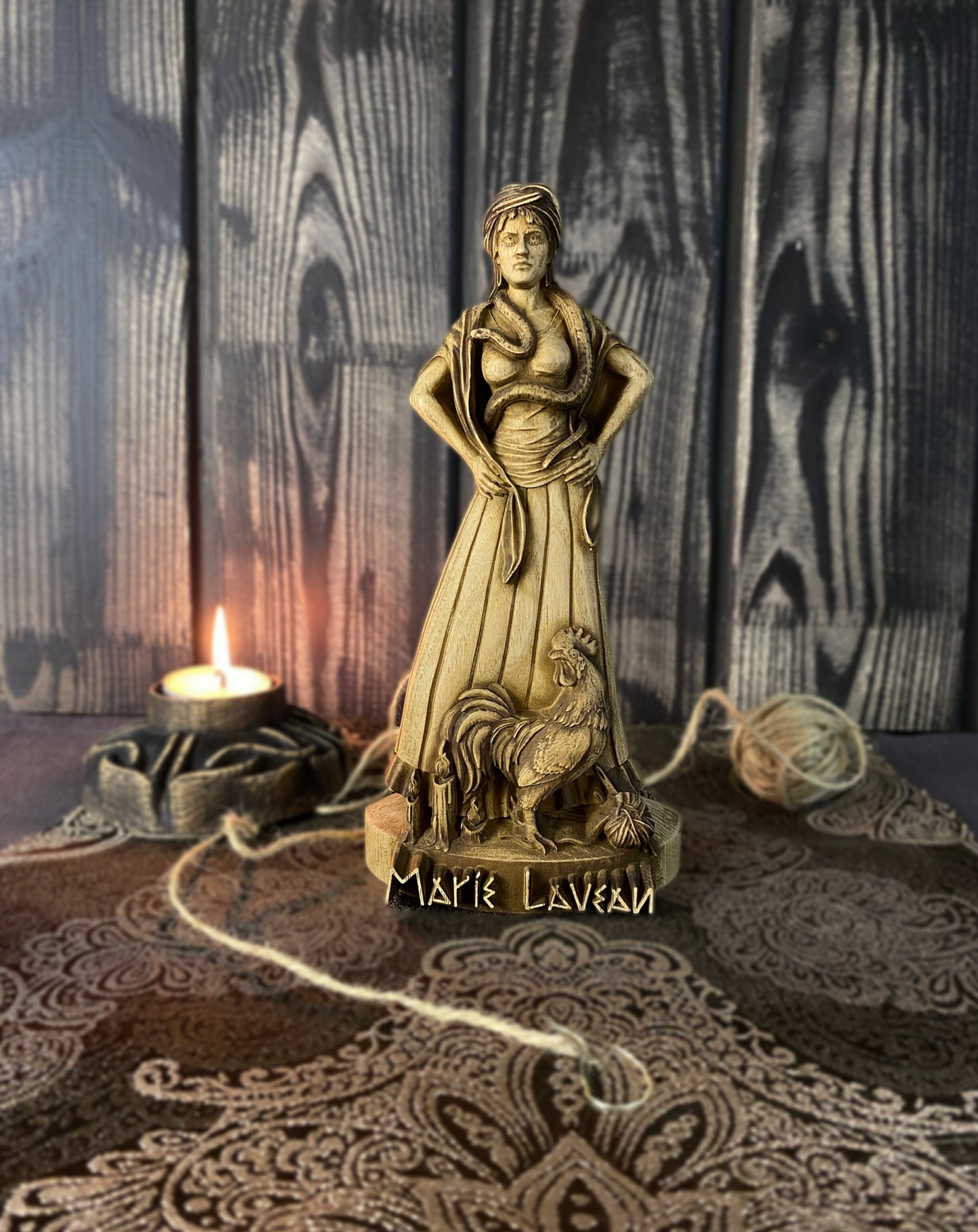 Marie laveau Voodoo queen Witch statue New orleands Marie laveau statue Witchcraft altar Spiritual Altar statue Voodoo décor Hoodoo statue