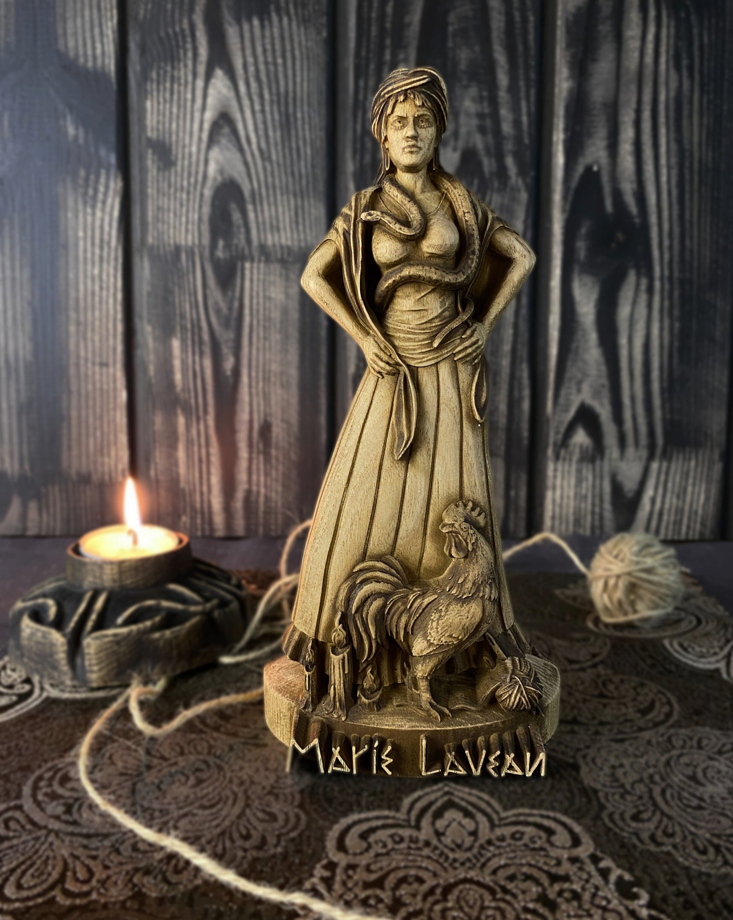 Marie laveau Voodoo queen Witch statue New orleands Marie laveau statue Witchcraft altar Spiritual Altar statue Voodoo décor Hoodoo statue