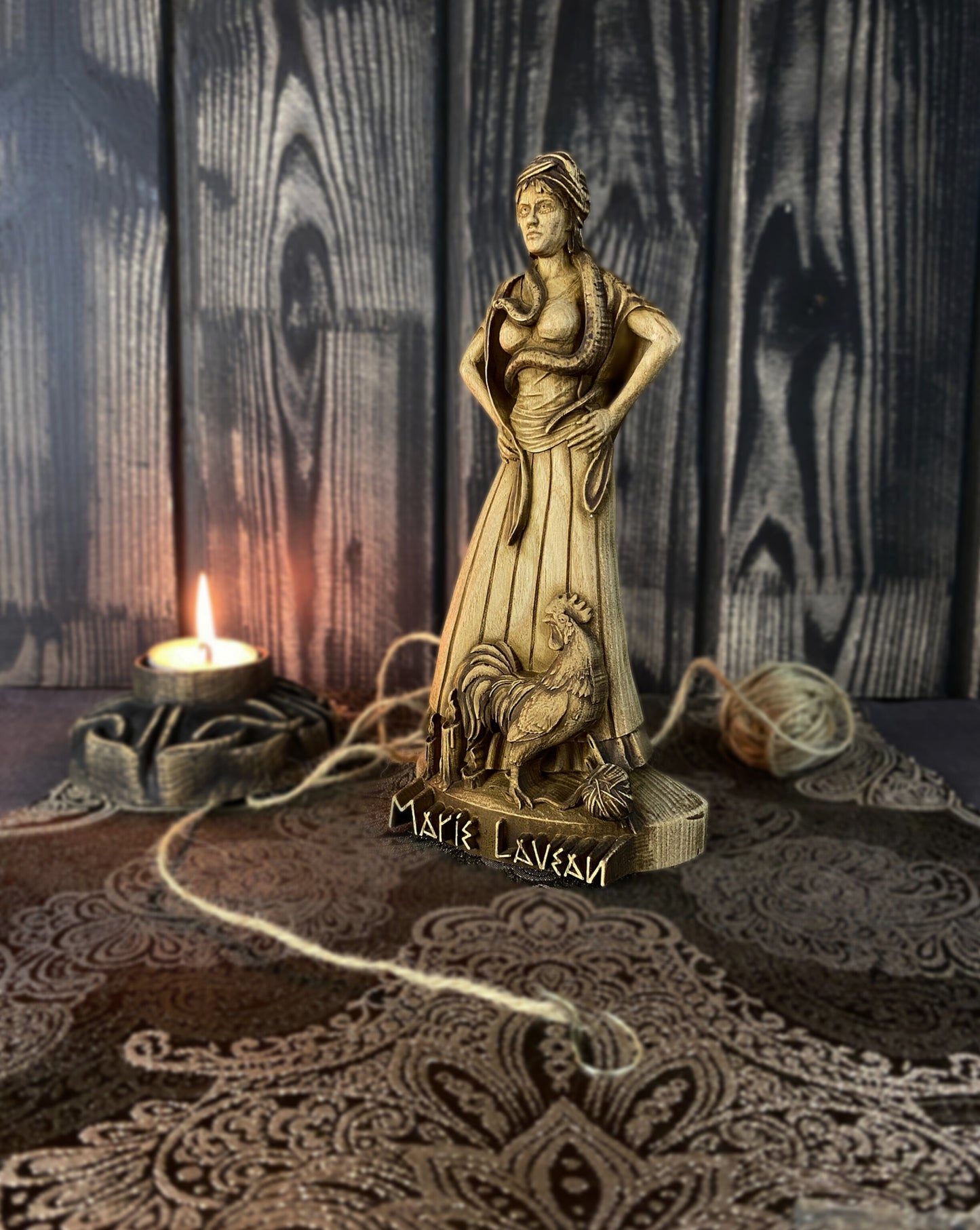 Marie laveau Voodoo queen Witch statue New orleands Marie laveau statue Witchcraft altar Spiritual Altar statue Voodoo décor Hoodoo statue