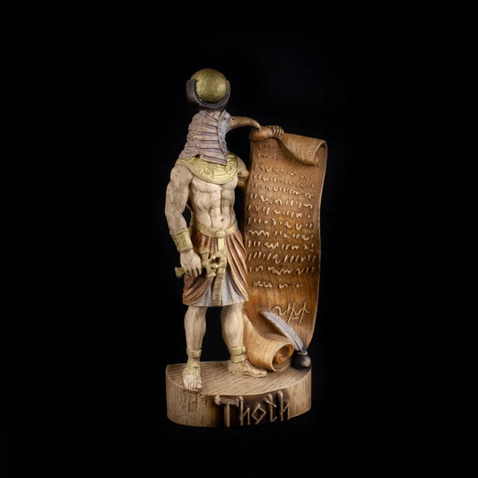 Thoth Wooden Statue Handcrafted