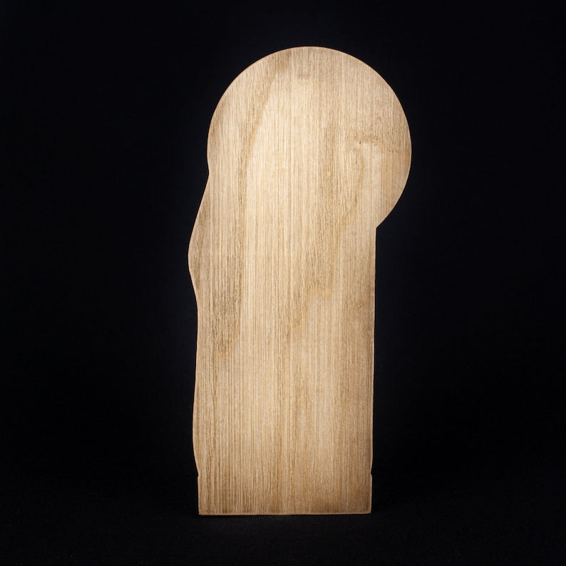 Saint Brigid Wooden Statue