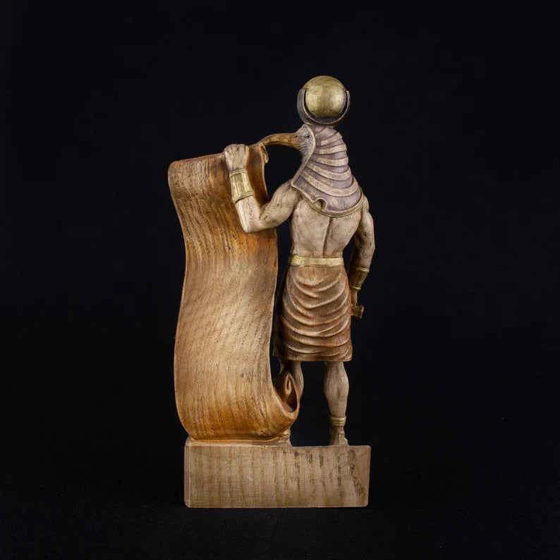 Thoth Wooden Statue Handcrafted
