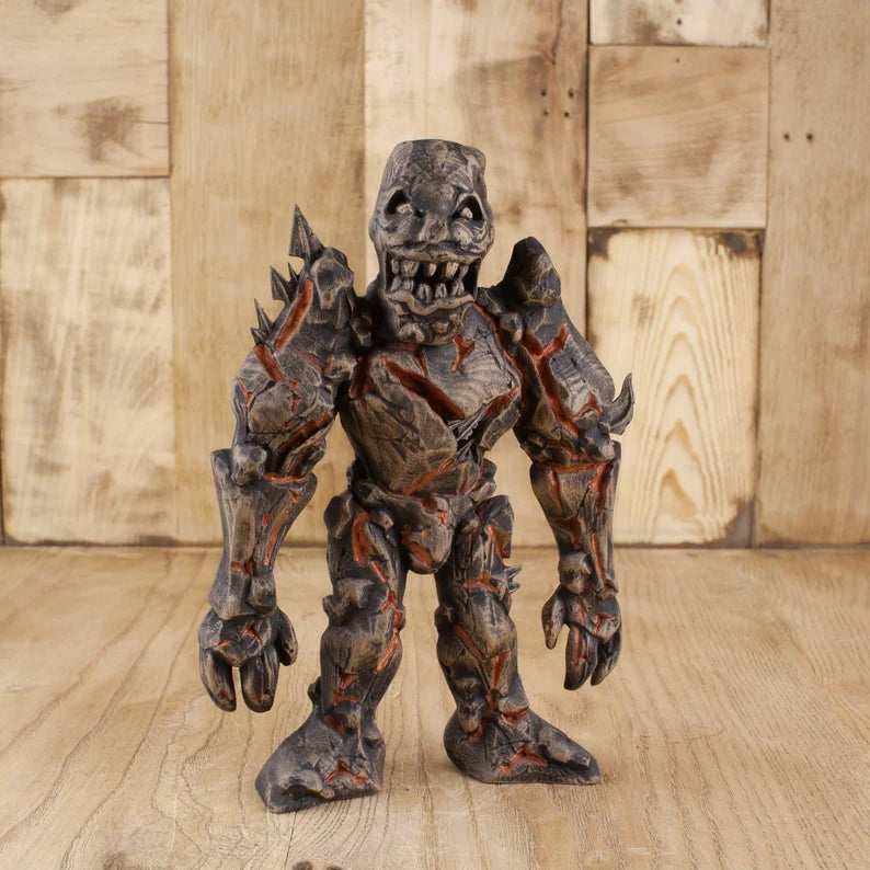 Handmade Golem Statue Inspired by Jewish Mythology