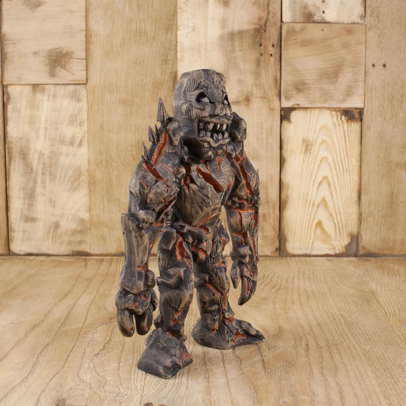 Handmade Golem Statue Inspired by Jewish Mythology