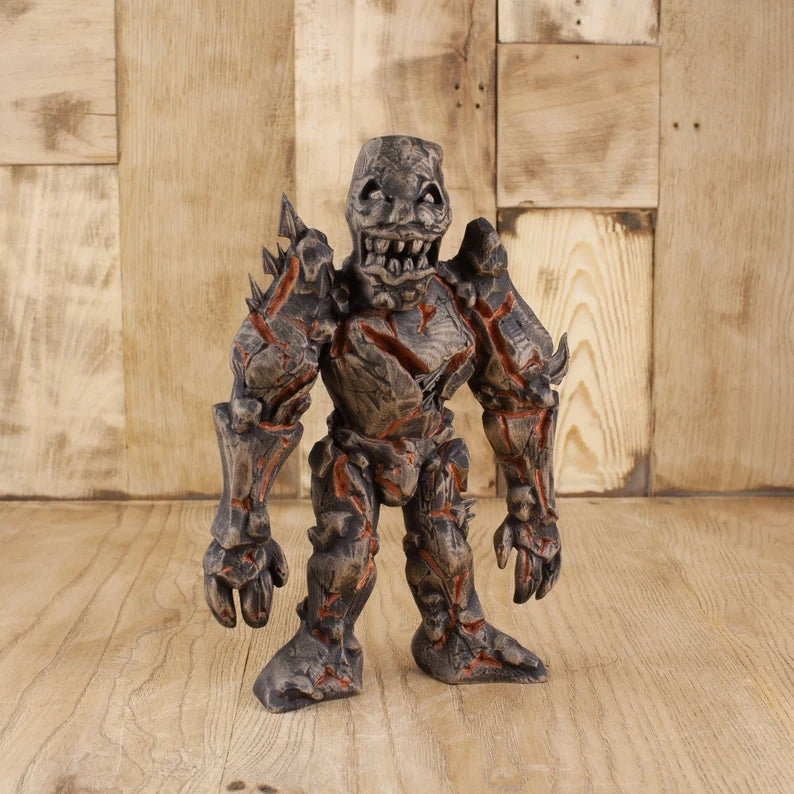 Handmade Golem Statue Inspired by Jewish Mythology
