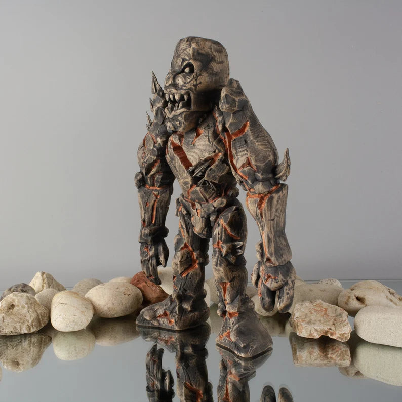 Handmade Golem Statue Inspired by Jewish Mythology