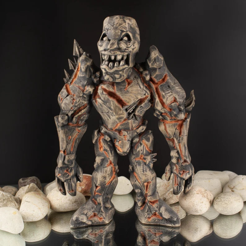 Handmade Golem Statue Inspired by Jewish Mythology