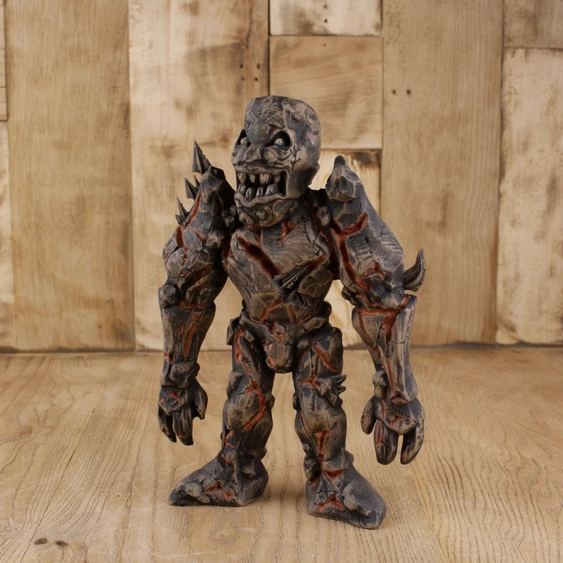 Handmade Golem Statue Inspired by Jewish Mythology