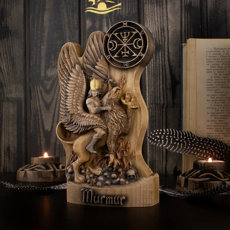 Wooden Statue of Murmur - Embodiment of the Marquis of War Magic