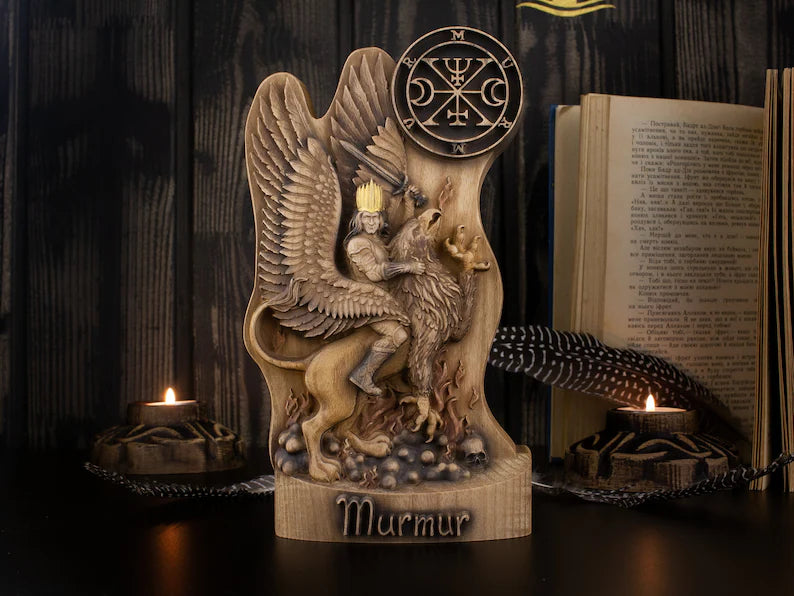Wooden Statue of Murmur - Embodiment of the Marquis of War Magic