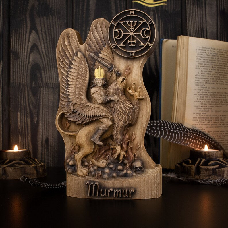 Wooden Statue of Murmur - Embodiment of the Marquis of War Magic