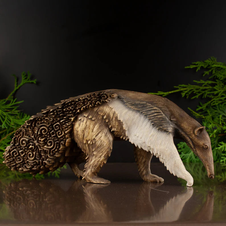 Wooden Giant Anteater Statue