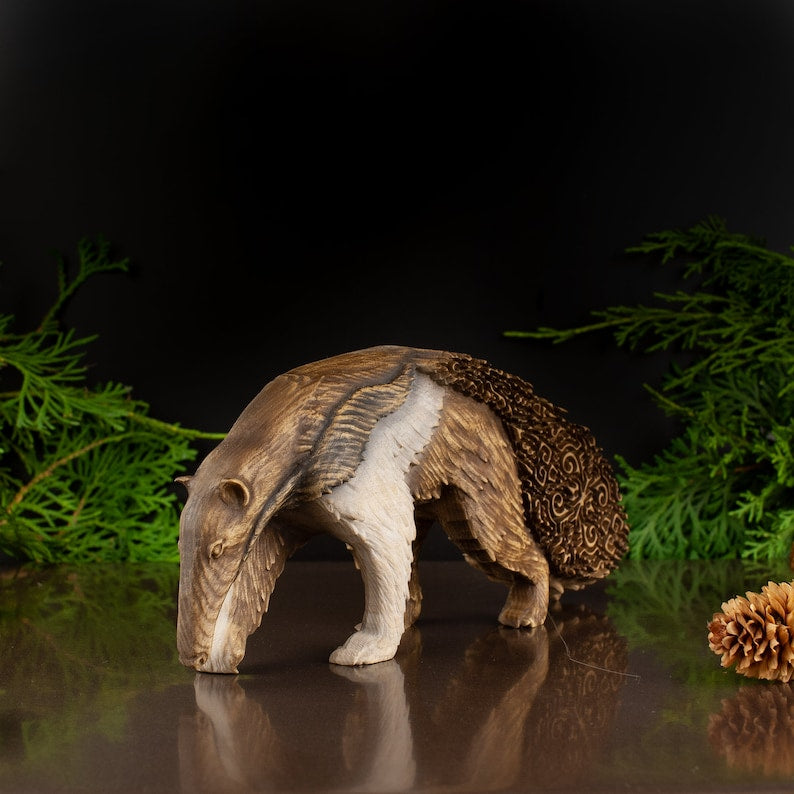 Wooden Giant Anteater Statue