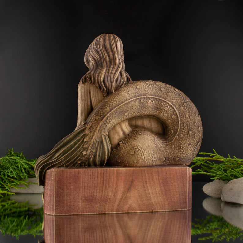 Wooden Statue of Vepar - Representative of the World of Sea Demons