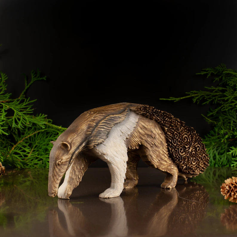 Wooden Giant Anteater Statue