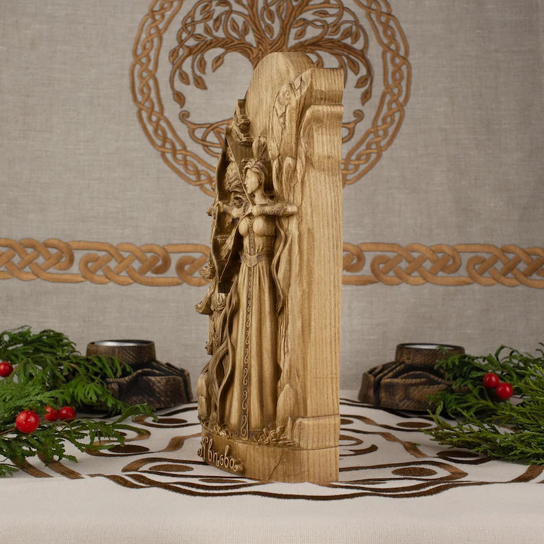 Wooden Statue of Abnoba: A Symbol of Wilderness and Nature