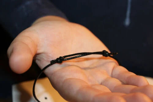 Irish Bog Oak Celtic Knot Necklace - Mother and Child Design