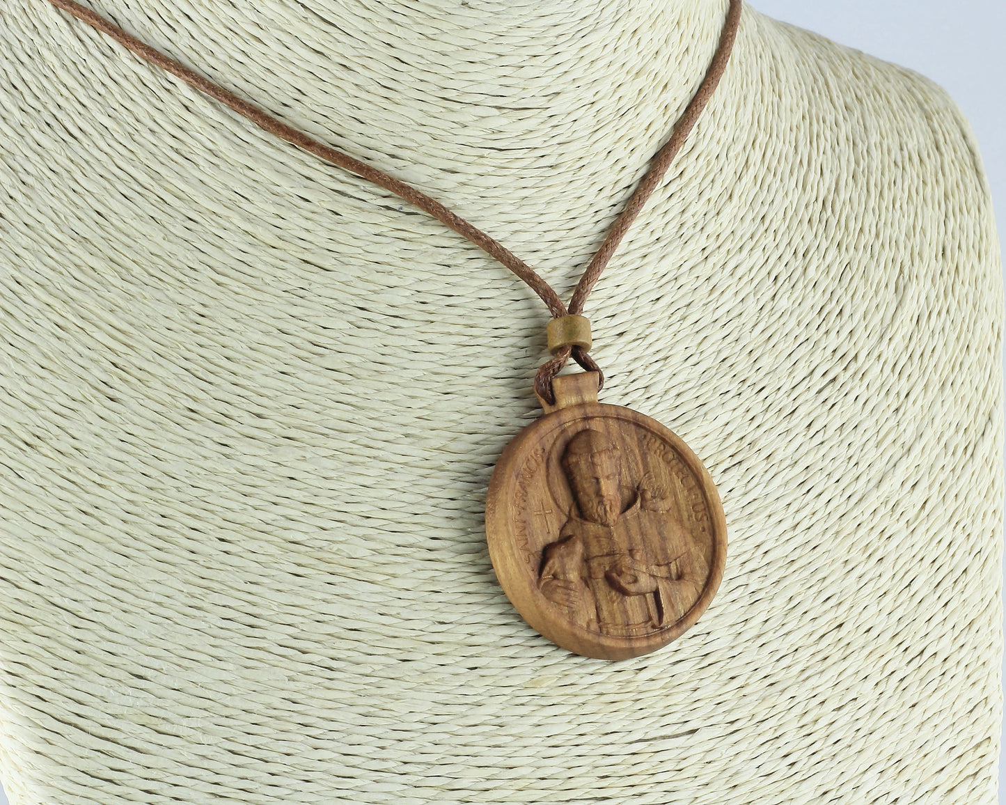 St. Francis Wood Necklace