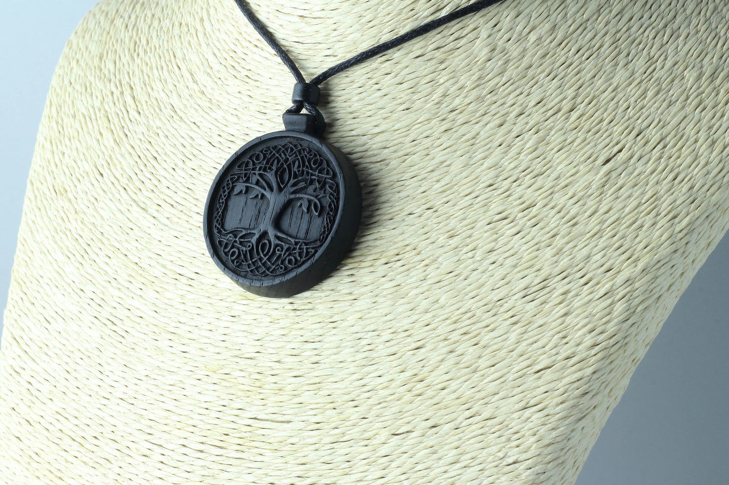 Tree of Life Necklace: Handcrafted Celtic Pendant from 5000-Year-Old Irish Bog Oak