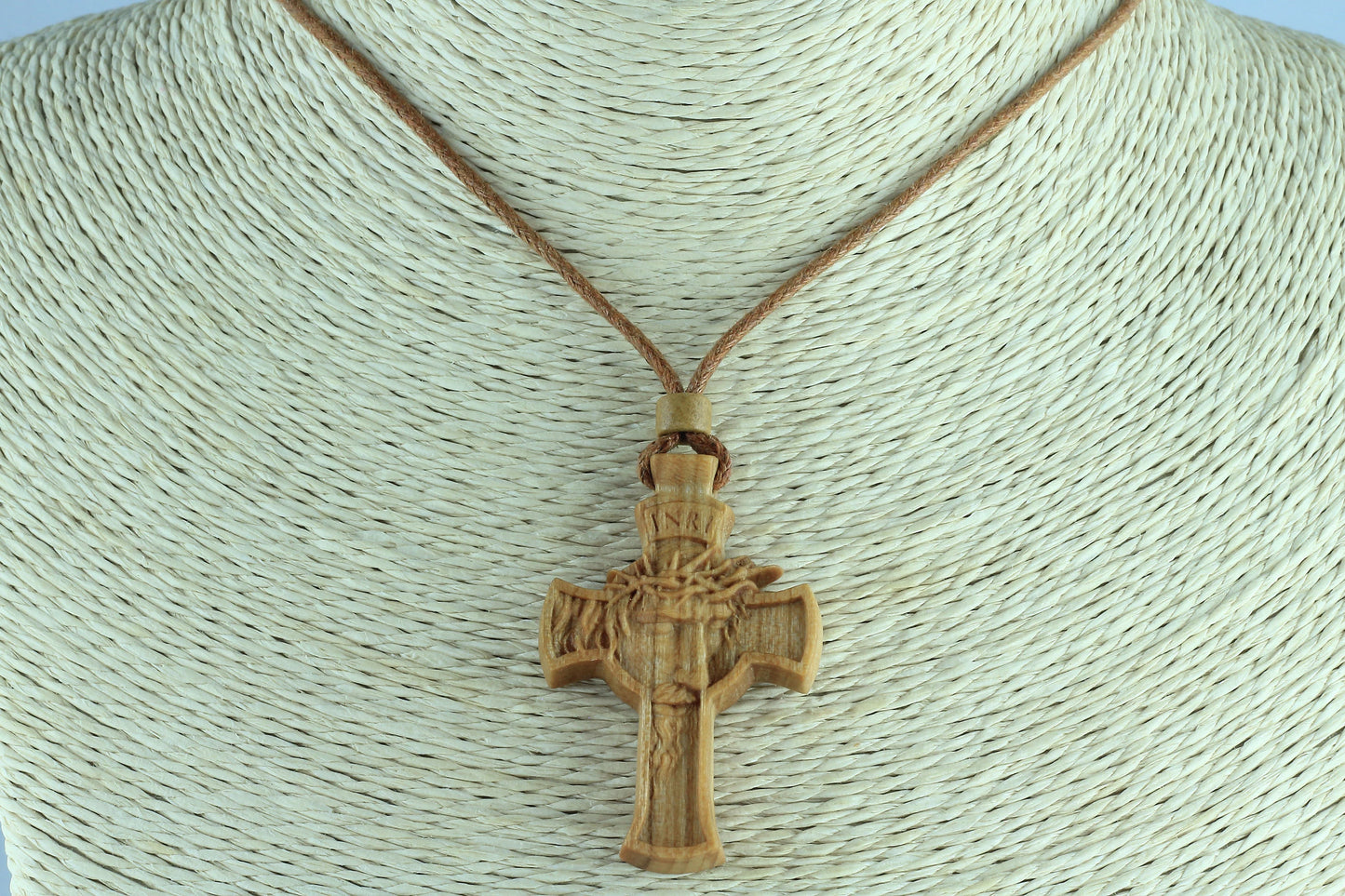 Exquisite Jesus Christ Wood Necklace | Handcrafted Pendant for Devotion